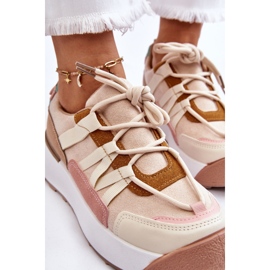 PS1 Baskets à plateforme en daim pour femmes Beige-Marron Rohan brun 7