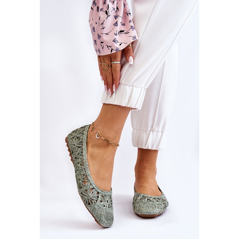 PS1 Ballerines Ajourées Tendance Vert Thiago 1