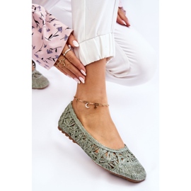 PS1 Ballerines Ajourées Tendance Vert Thiago 5