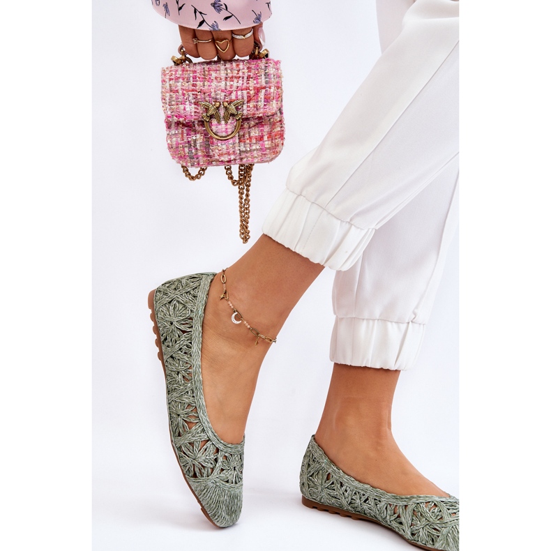 PS1 Ballerines Ajourées Tendance Vert Thiago 2