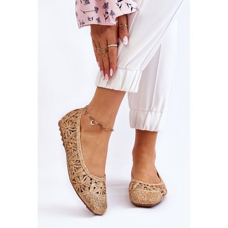 Ballerines Ajourées Tendance Beige Thiago 1