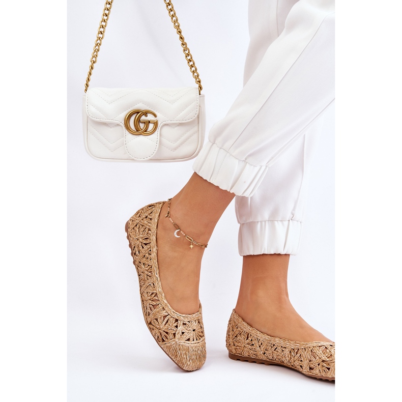 Ballerines Ajourées Tendance Beige Thiago 2