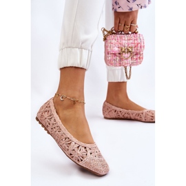 PS1 Ballerines Thiago roses à la mode ajourées 5