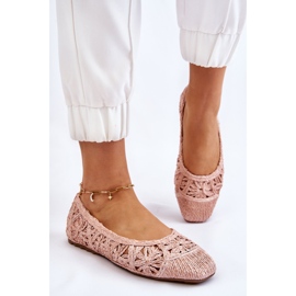 PS1 Ballerines Thiago roses à la mode ajourées 6