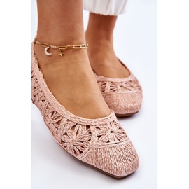 PS1 Ballerines Thiago roses à la mode ajourées 7