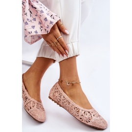 PS1 Ballerines Thiago roses à la mode ajourées 8