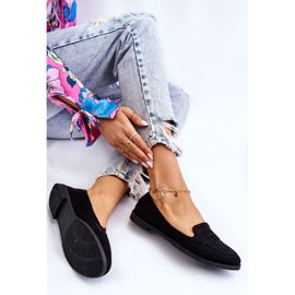 Mocassins confortables en daim pour femmes Noir Lucca le noir 6