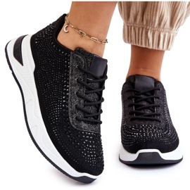 Baskets Femme Avec Zircon Noir Raiden le noir 11