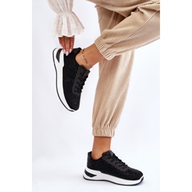 Baskets Femme Avec Zircon Noir Raiden le noir 4