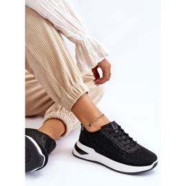 Baskets Femme Avec Zircon Noir Raiden le noir 10