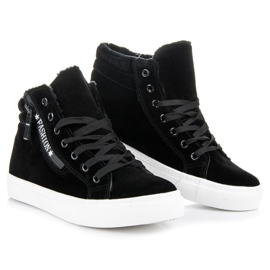 Ideal Shoes Baskets avec isolation le noir 4