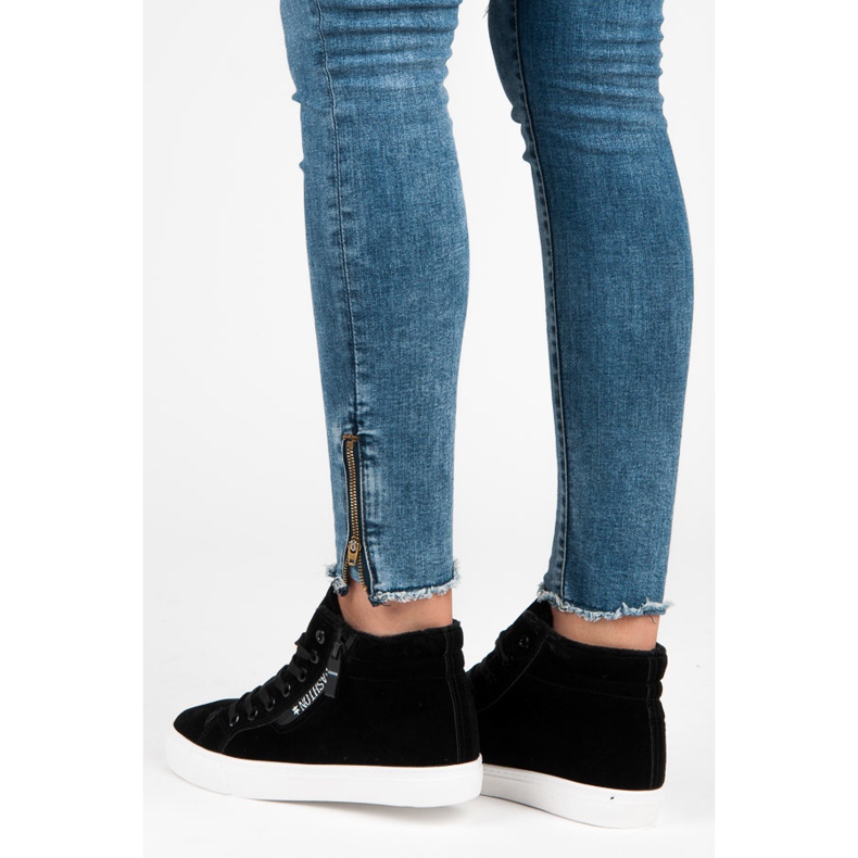 Ideal Shoes Baskets avec isolation noir 1