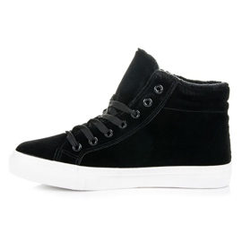 Ideal Shoes Baskets avec isolation le noir 2