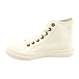 Trams blancs élevés des femmes Lee Cooper LCW-23-44-1607L blanche 2