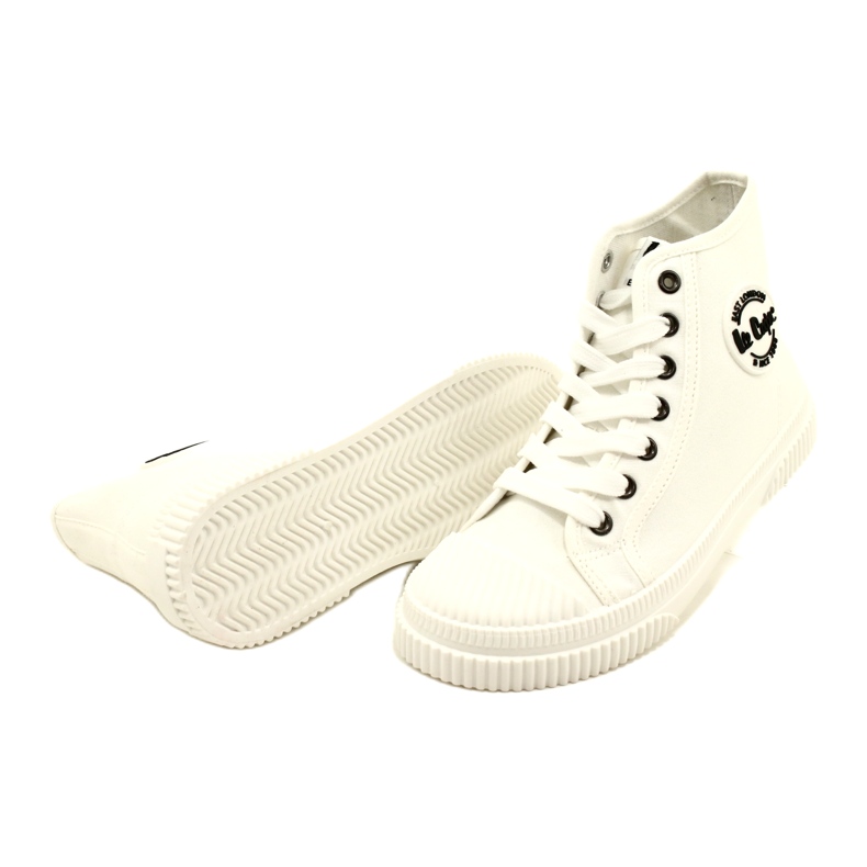 Trams blancs élevés des femmes Lee Cooper LCW-23-44-1607L 5
