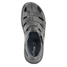 Olivier 467 Sandales pour hommes grises 5 Olivier 467 Sandales pour hommes grises 5
