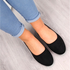 Ballerines femme daim noir eVento 9BL02-1031 le noir 1