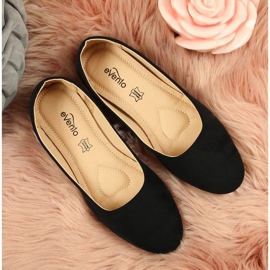 Ballerines femme daim noir eVento 9BL02-1031 le noir 3