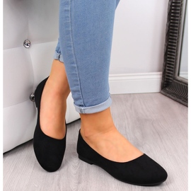 Ballerines femme daim noir eVento 9BL02-1031 le noir 4