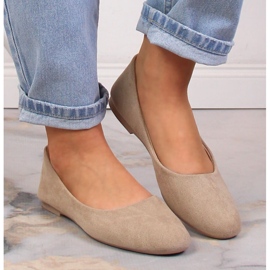 Ballerines femme daim beige eVento 9BL02-1031 4
