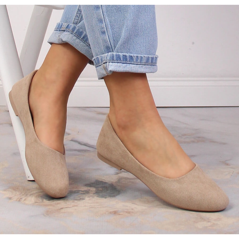 Ballerines femme daim beige eVento 9BL02-1031 2