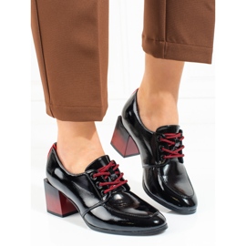 W. Potocki Chaussures à lacets femme Potocki noir 1