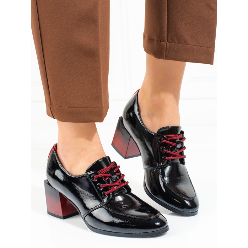 W. Potocki Chaussures à lacets femme Potocki noir le noir 1