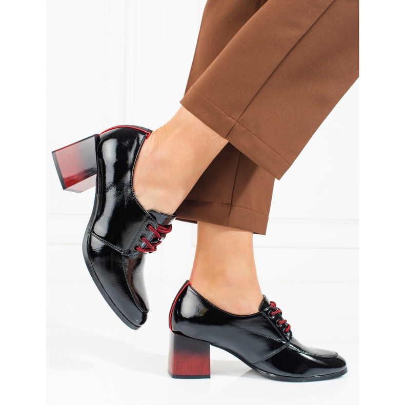 W. Potocki Chaussures à lacets femme Potocki noir le noir 2