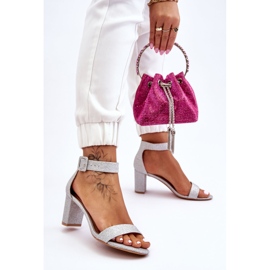 PS1 Sandales Brillantes Sur Talons Hauts Silver Maxim argent 2