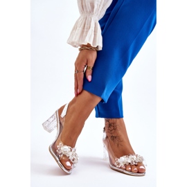 S.Barski Sandales à la mode avec des perles Silver Terrance argent 2