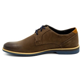 KOMODO Chaussures décontractées en cuir pour hommes 859L marron brun 1