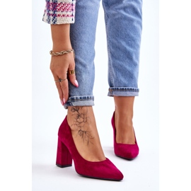 Escarpins Talon Daim Sergio Leone PB216 Fuchsia rose 1