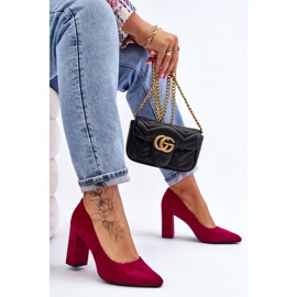 Escarpins Talon Daim Sergio Leone PB216 Fuchsia rose 5