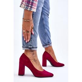 Escarpins Talon Daim Sergio Leone PB216 Fuchsia rose 2