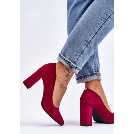 Escarpins Talon Daim Sergio Leone PB216 Fuchsia rose 4