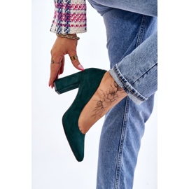 Escarpins Talon Daim Sergio Leone PB216 Vert 4