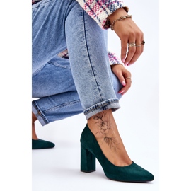 Escarpins Talon Daim Sergio Leone PB216 Vert 7