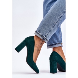 Escarpins Talon Daim Sergio Leone PB216 Vert 6