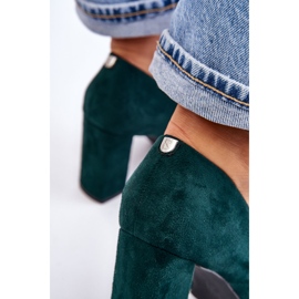 Escarpins Talon Daim Sergio Leone PB216 Vert 5