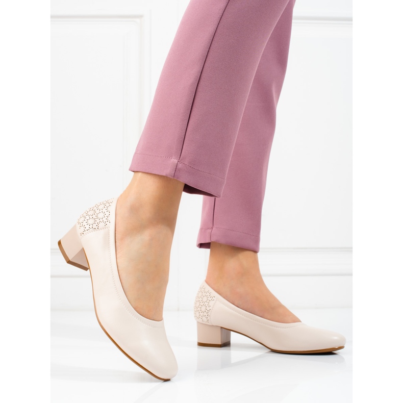 W. Potocki Escarpins femme petit talon Potocki beige 2 W. Potocki Escarpins femme petit talon Potocki beige 2
