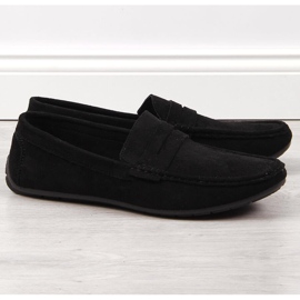 News Mocassins homme en daim noir 1