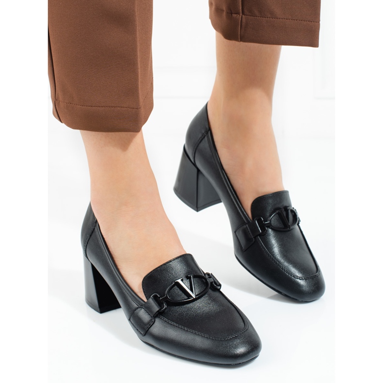 Escarpins Vinceza noirs à talons, femmes 1