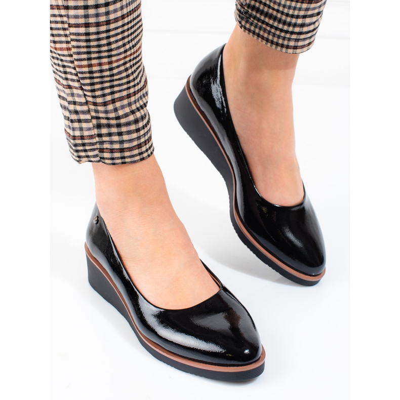 Escarpins compensés noirs Vinceza, femmes le noir 2