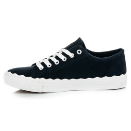 Baskets nouées bleu 2