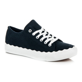 Baskets nouées bleu 1