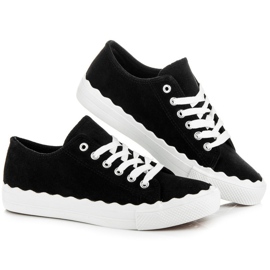 Baskets nouées noir 2