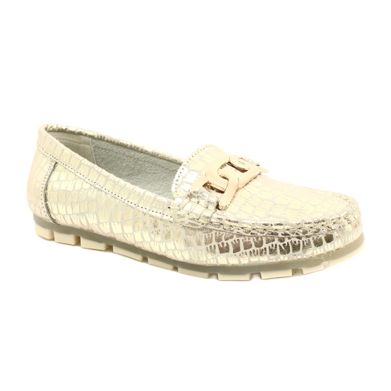 Filippo DP3630/23 mocassins en cuir doré beige 1