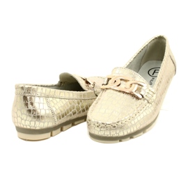 Filippo DP3630/23 mocassins en cuir doré beige d'or 4 Filippo DP3630/23 mocassins en cuir doré beige d'or 4