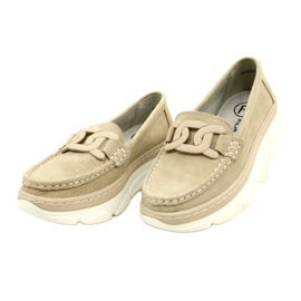 Mocassins en cuir Filippo DP4552/23 beige 3 Mocassins en cuir Filippo DP4552/23 beige 3