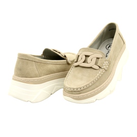 Mocassins en cuir Filippo DP4552/23 beige 4 Mocassins en cuir Filippo DP4552/23 beige 4